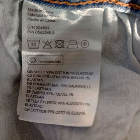 2 Denim Skinny Jeans Light & Dark Wash Size 12 - Picture 9 of 13